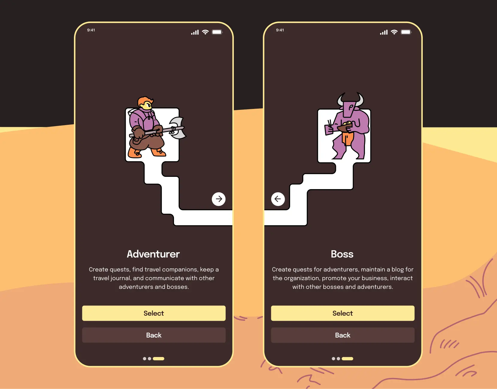 The right part of the cover with the app mascots